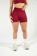 Evolve Scrunch Shorts - Cherry Red