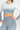 Ombre Long Sleeve Crop Top - Storm