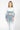 Ombre Long Sleeve Crop Top - Storm
